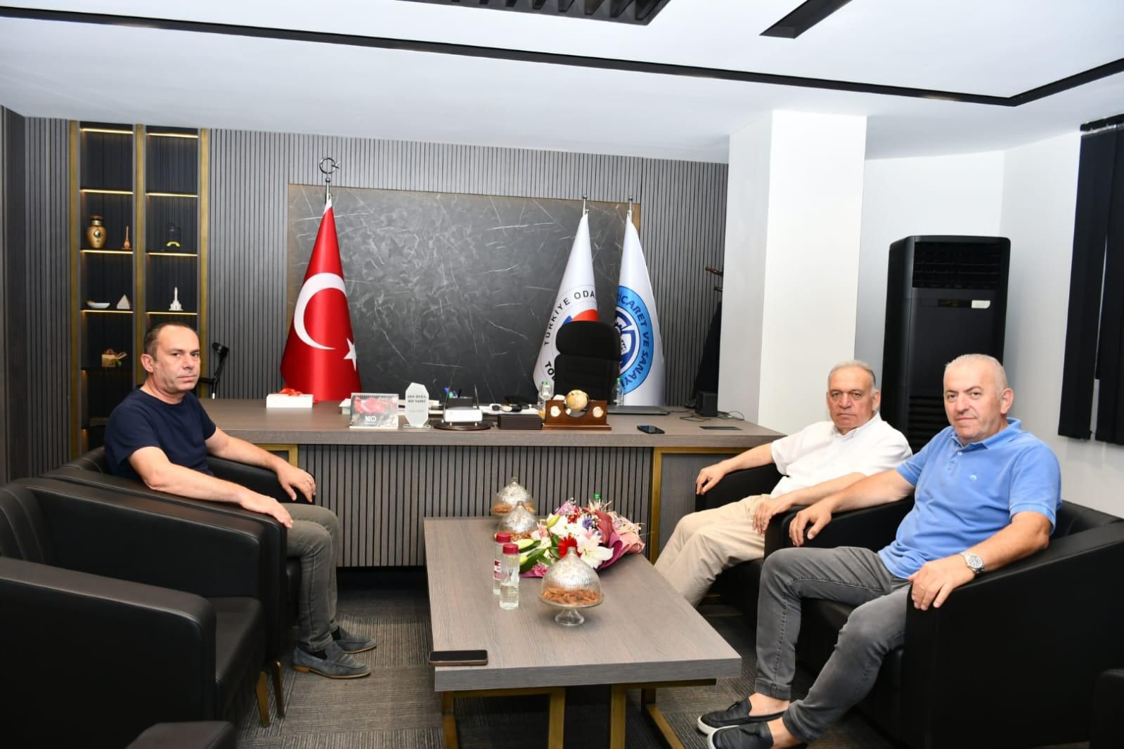 TOSB Yönetim Kurulu Başkanımız Hami ÖZER'den TUTSO Yönetim Kurulu Başkanı Faruk AYDIN’a Ziyaret.